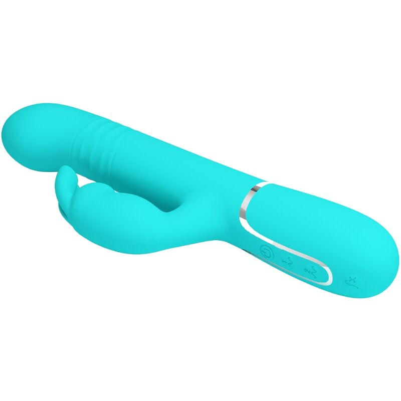 PRETTY LOVE - COALE RABBIT VIBRATOR WITH AQUATIC GREEN PEARLS