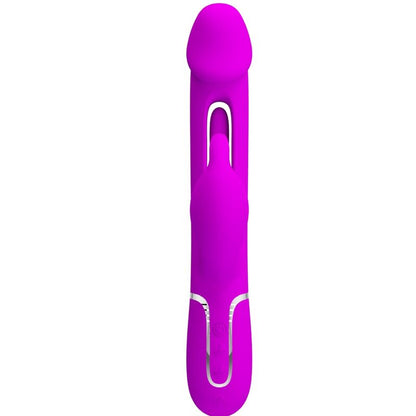PRETTY LOVE - KAMPAS 3-IN-1 MULTIFUNCTION RABBIT VIBRATOR WITH FUCHSIA TONGUE