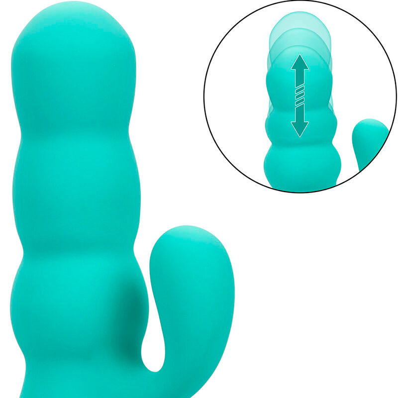 CALEXOTICS - DEL MAR DIVA RABBIT VIBRATOR AQUA GREEN BY CALIFORNIA DREAMING