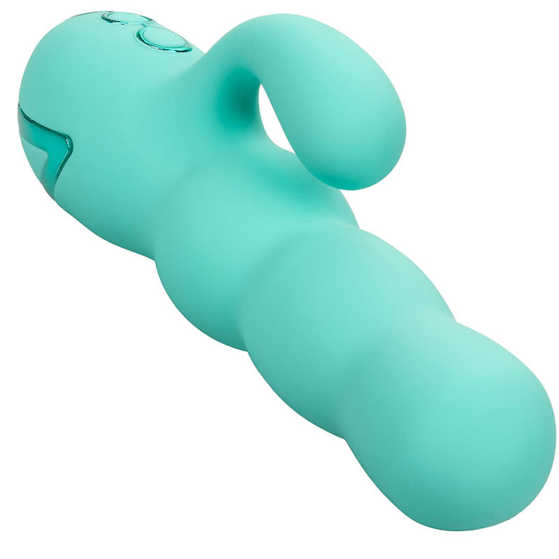 CALEXOTICS - DEL MAR DIVA RABBIT VIBRATOR AQUA GREEN BY CALIFORNIA DREAMING