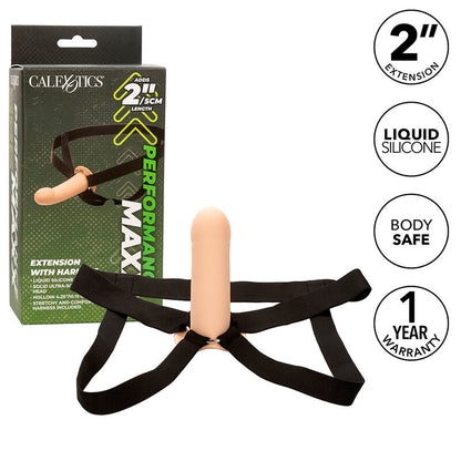 CALEXOTICS - PERFORMANCE MAXX EXTENSION WITH HARNESS, LIGHT SKIN