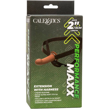 CALEXOTICS - PERFORMANCE MAXX EXTENSION WITH HARNESS FOR BROWN SKIN