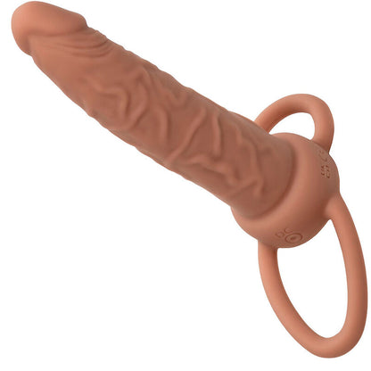 CALIFORNIA EXOTICS - PERFORMANCE MAXX DOUBLE RECHERGEABLE PENETRATOR BROWN SKIN