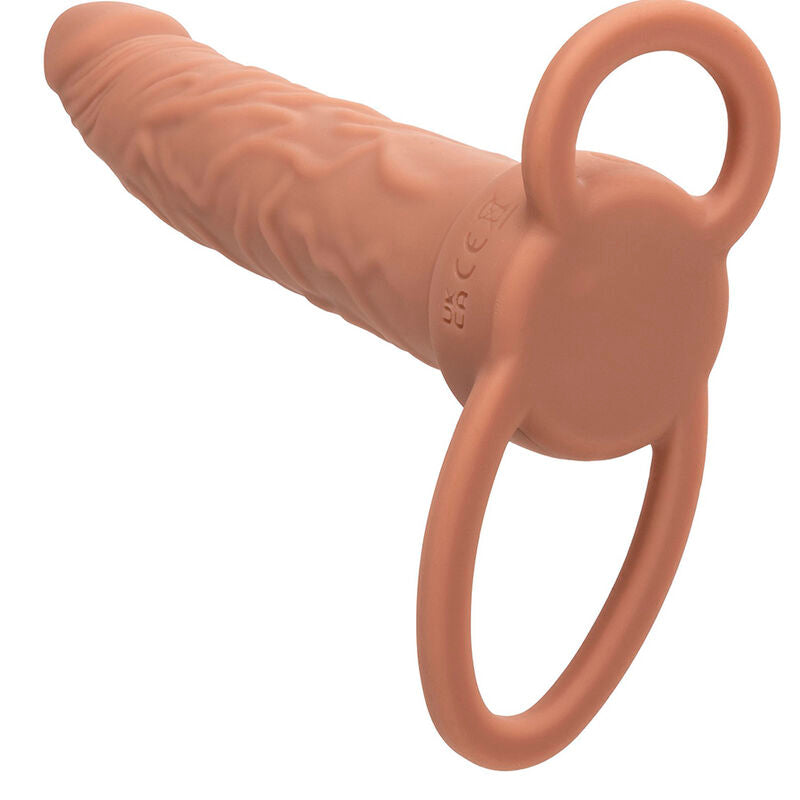 CALEXOTICS - PERFORMANCE MAXX DOUBLE RECHARGEABLE PENETRATOR BROWN SKIN