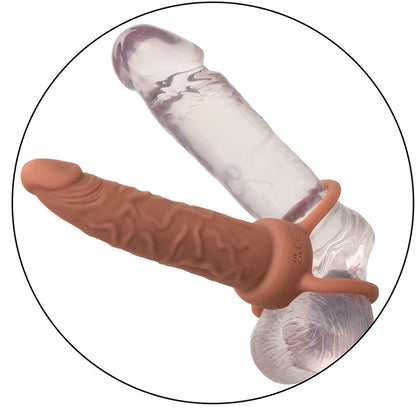 CALIFORNIA EXOTICS - PERFORMANCE MAXX DOUBLE RECHERGEABLE PENETRATOR BROWN SKIN