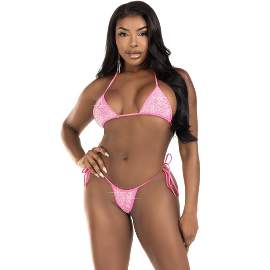 LEG AVENUE - FUCHSIA DIAMONDS BIKINI
