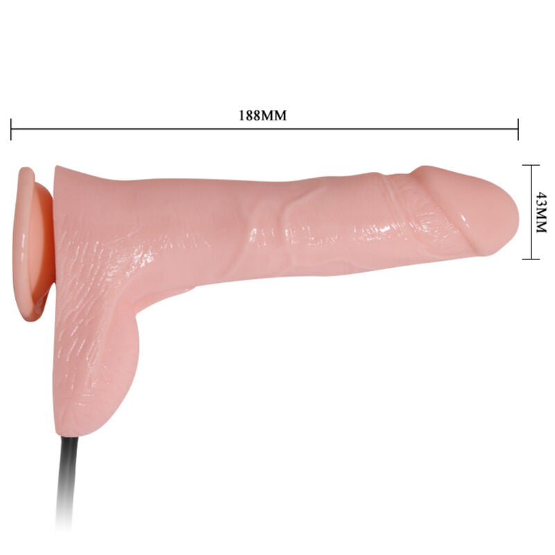 BAILE - INFLATABLE DILDO II HINCHABLE REALÍSTICO CON VENTOSA 15 CM
