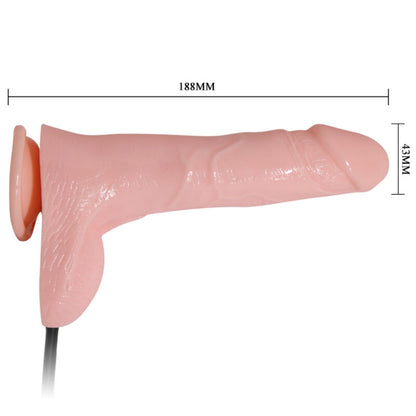 BAILE - INFLATABLE DILDO II HINCHABLE REALÍSTICO CON VENTOSA 15 CM