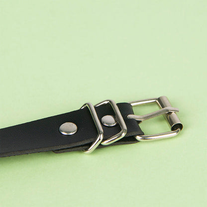 SUBBLIME - CINTURÓN DE CADENAS CUERO NEGRO TALLA ÚNICA