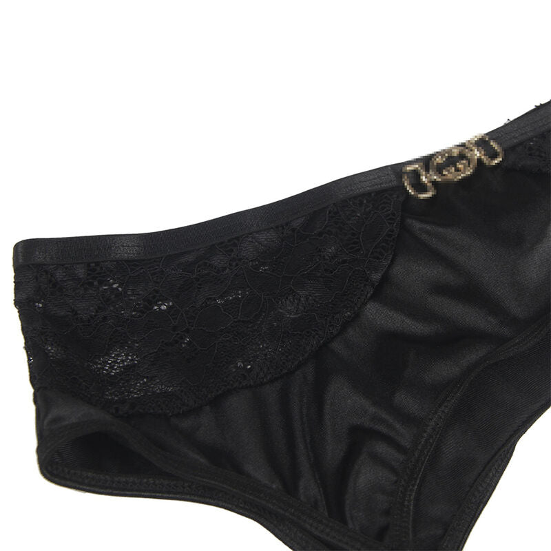 SUBBLIME - SET DE 3 PIEZAS SUJETADOR + TANGA + LIGA ENCAJE