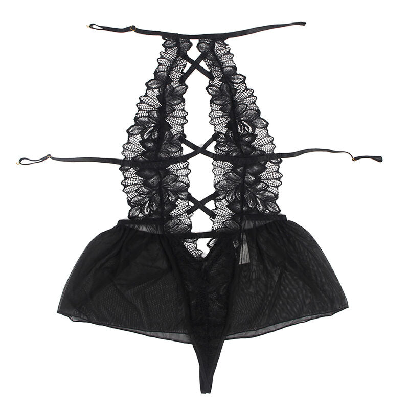 SUBBLIME - TEDDY CUELLO HALTER ESPALDA DESCUBIERTA ENCAJE