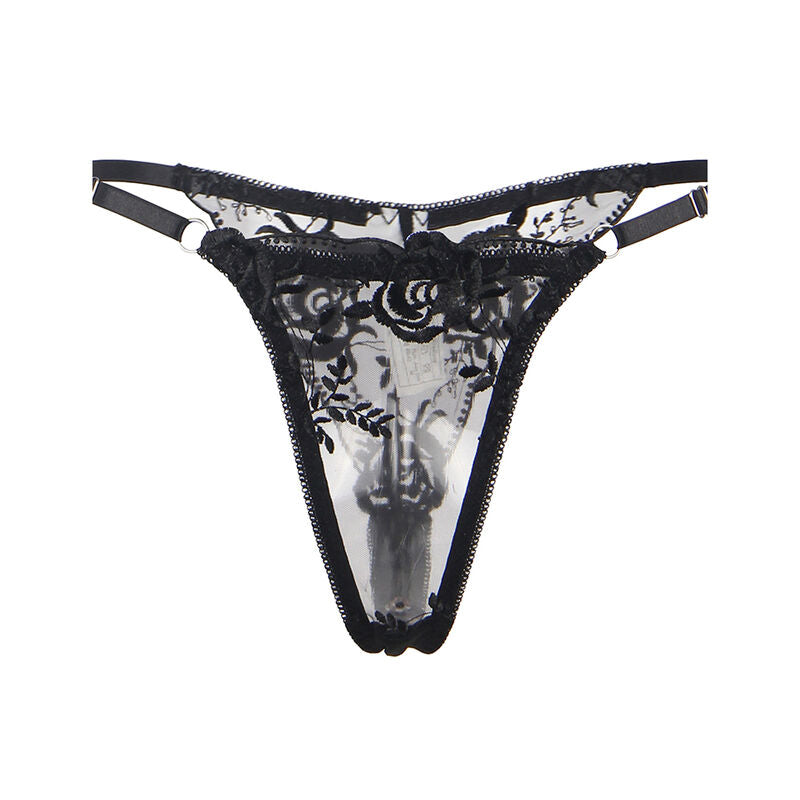 SUBBLIME - SET DE 3 PIEZAS SUJETADOR + TANGA + LIGA ESTAMPADO FLORAL