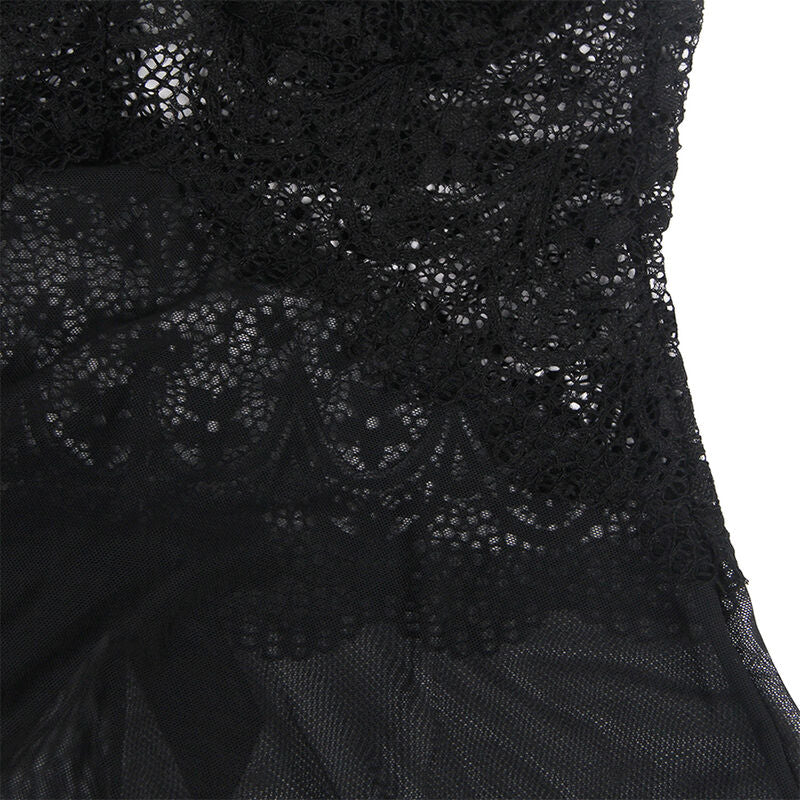 SUBBLIME - BABYDOLL TELA DE TUL DETALLE ENCAJE Y FLOR