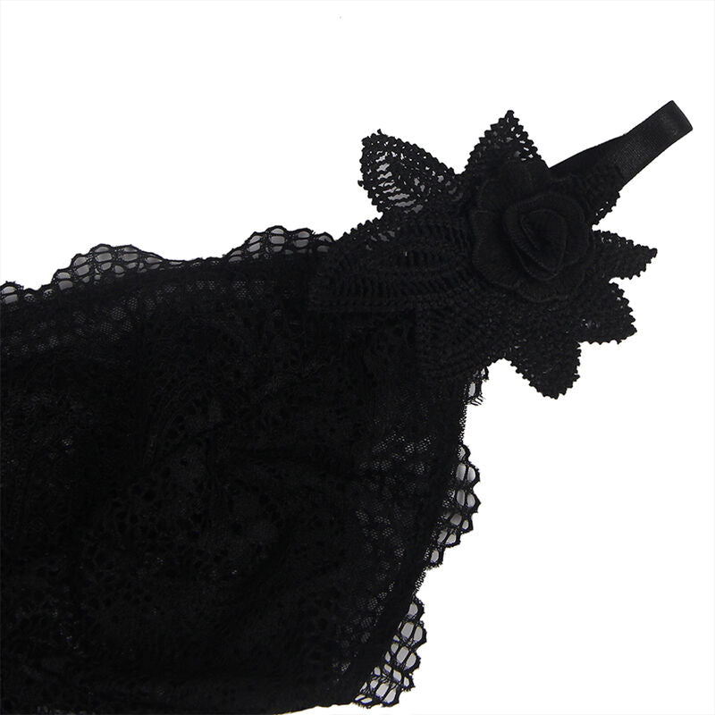 SUBBLIME - BABYDOLL TELA DE TUL DETALLE ENCAJE Y FLOR