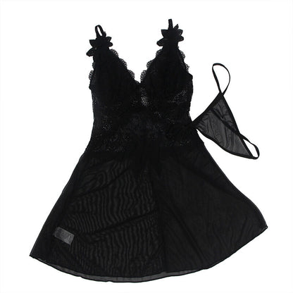 SUBBLIME - BABYDOLL TELA DE TUL DETALLE ENCAJE Y FLOR