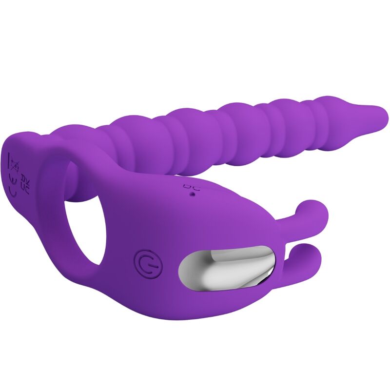 PRETTY LOVE - BLACKNEY PENIS RING WITH VIBRATING PLUG, LILAC