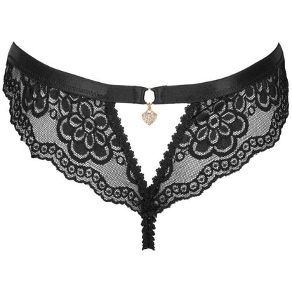 LIVCO CORSETTI FASHION - OKSURIN PANTY CROTCHLESS BLACK S/M