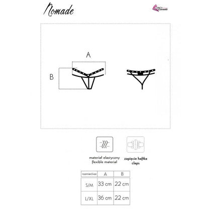 LIVCO CORSETTI FASHION - NOMADE TANGA CROTCHLESS