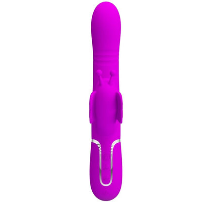 PRETTY LOVE - 4-IN-1 MULTIFUNCTION RABBIT VIBRATOR, FUCHSIA BUTTERFLY
