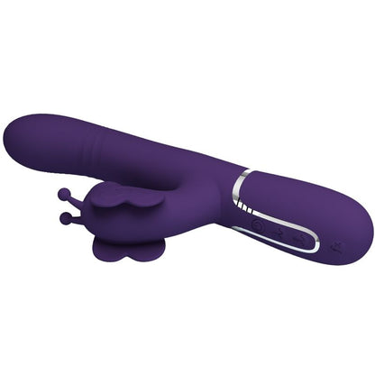 PRETTY LOVE - 4-IN-1 MULTIFUNCTION RABBIT VIBRATOR, BUTTERFLY, PURPLE