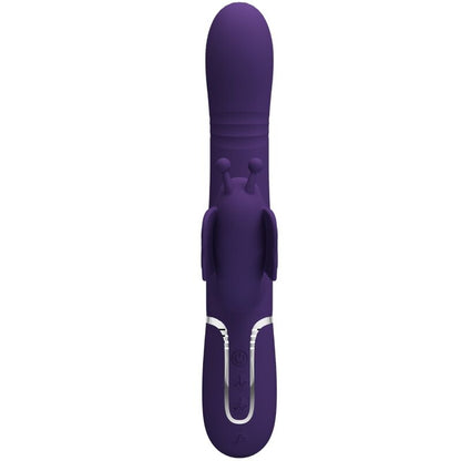 PRETTY LOVE - 4-IN-1 MULTIFUNCTION RABBIT VIBRATOR, BUTTERFLY, PURPLE