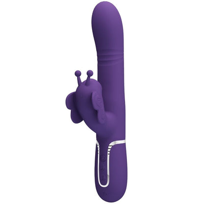 PRETTY LOVE - 4-IN-1 MULTIFUNCTION RABBIT VIBRATOR, BUTTERFLY, PURPLE