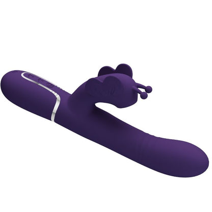 PRETTY LOVE - 4-IN-1 MULTIFUNCTION RABBIT VIBRATOR, BUTTERFLY, PURPLE