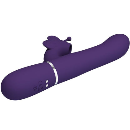 PRETTY LOVE - 4-IN-1 MULTIFUNCTION RABBIT VIBRATOR, BUTTERFLY, PURPLE