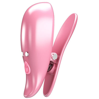 PRETTY LOVE - LEAF PINK VIBRATING NIPPLE CLAMPS