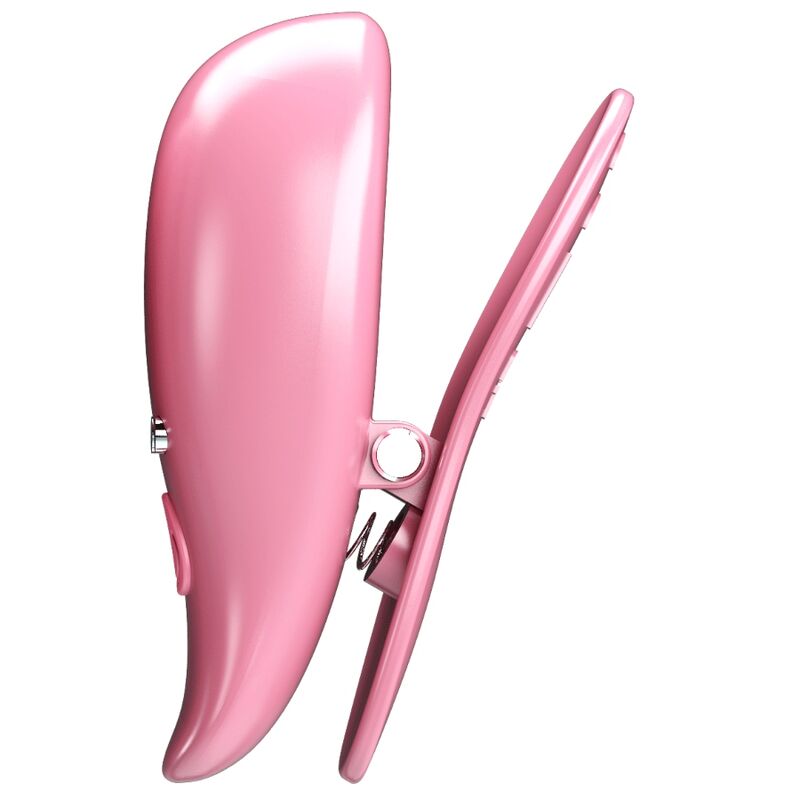 PRETTY LOVE - LEAF PINK VIBRATING NIPPLE CLAMPS