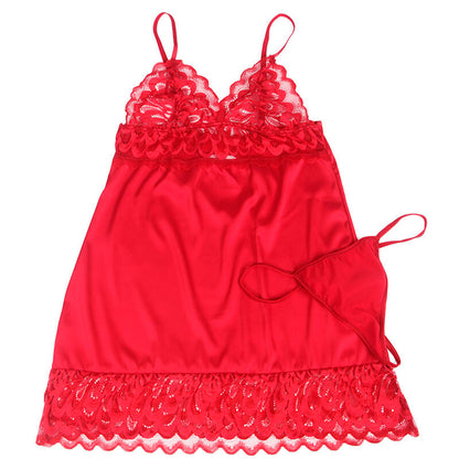 SUBBLIME - BABYDOLL SATINADO CON ENCAJE