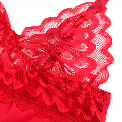 SUBBLIME - BABYDOLL SATINADO CON ENCAJE