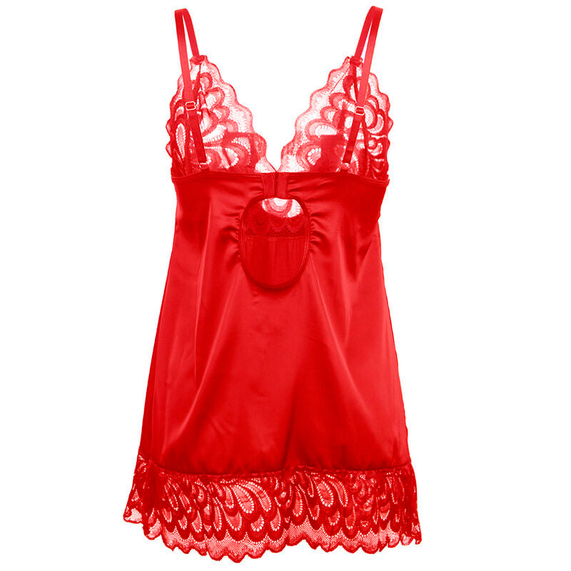 SUBBLIME - BABYDOLL SATINADO CON ENCAJE