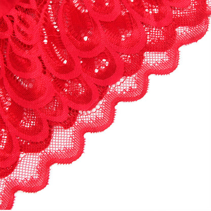 SUBBLIME - SATIN BABYDOLL WITH RED LACE L/XL