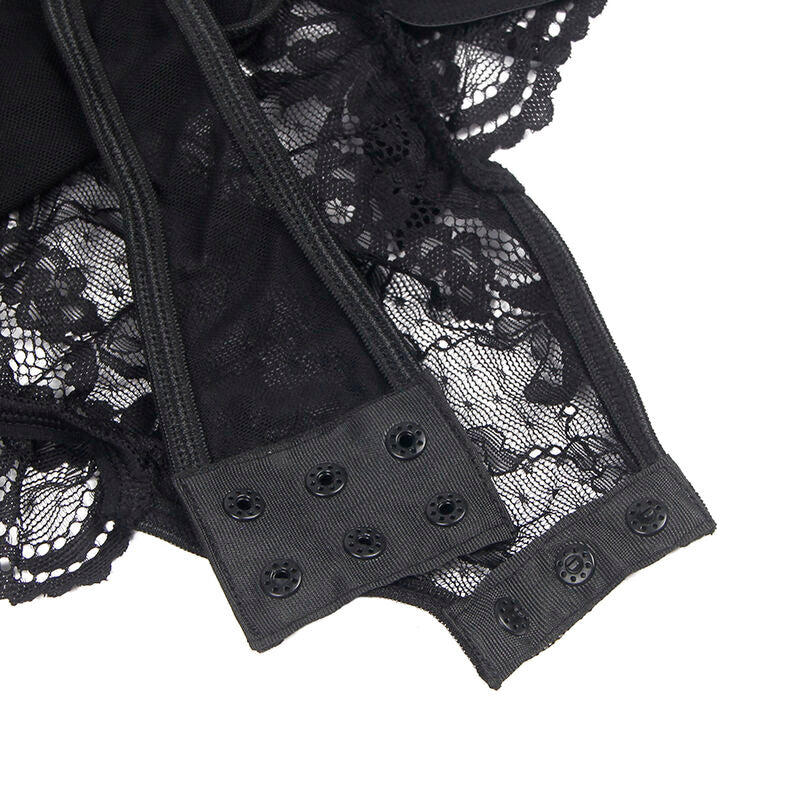 SUBBLIME - TEDDY CON LIGA DETALLE ENCAJES Y TIRAS