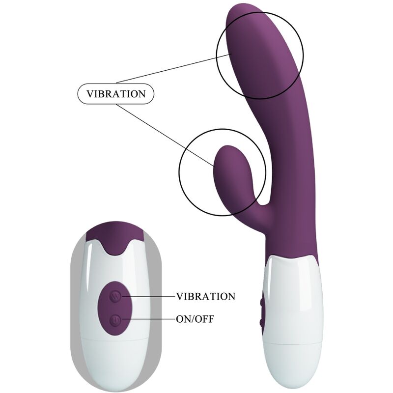 PRETTY LOVE - ALVIS RABBIT &amp; PURPLE G-SPOT VIBRATOR
