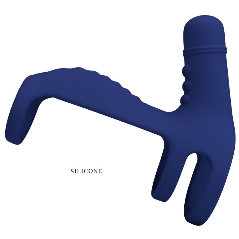 Pretty Love - Elish Vibrador Anell amb extensió blava