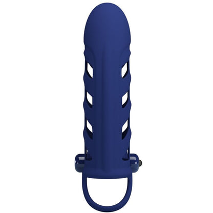 Pretty Love: anell de vibrador altof amb funda de silicona blava
