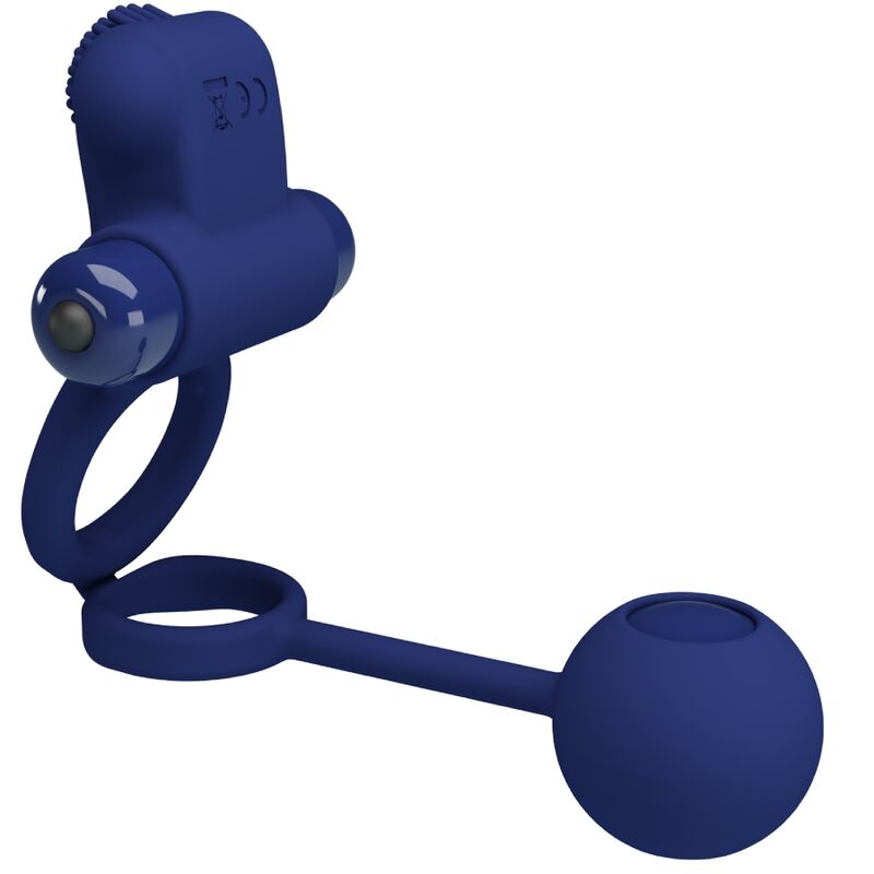 Pretty Love - Remington Double Vibrator Ring com plugue azul