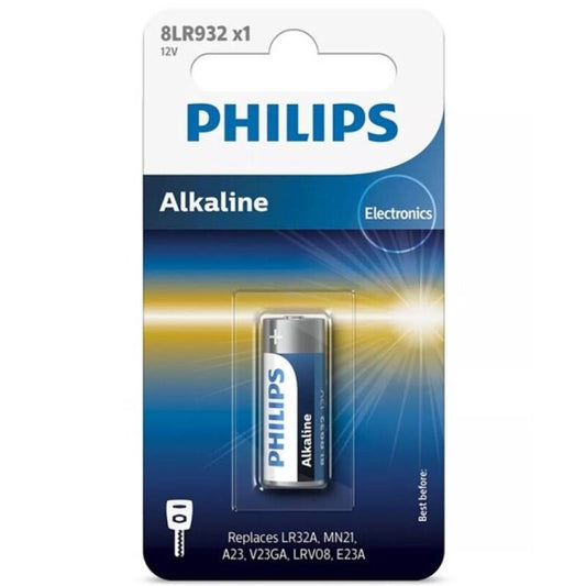 PHILIPS - ALKALINE BATTERI 12V LR23A MN21 8LR932 BLISTER*1