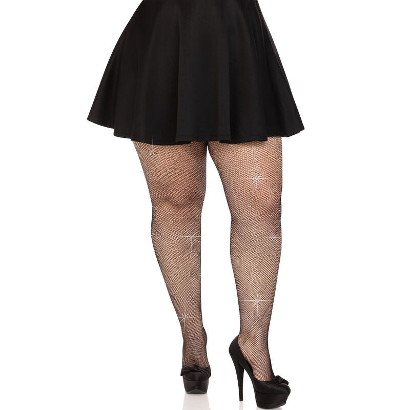 LEG AVENUE - MEDIAS REJILLA CRISTALIZADA