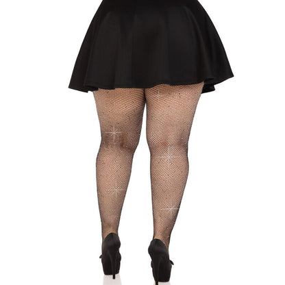 LEG AVENUE - MEDIAS REJILLA CRISTALIZADA