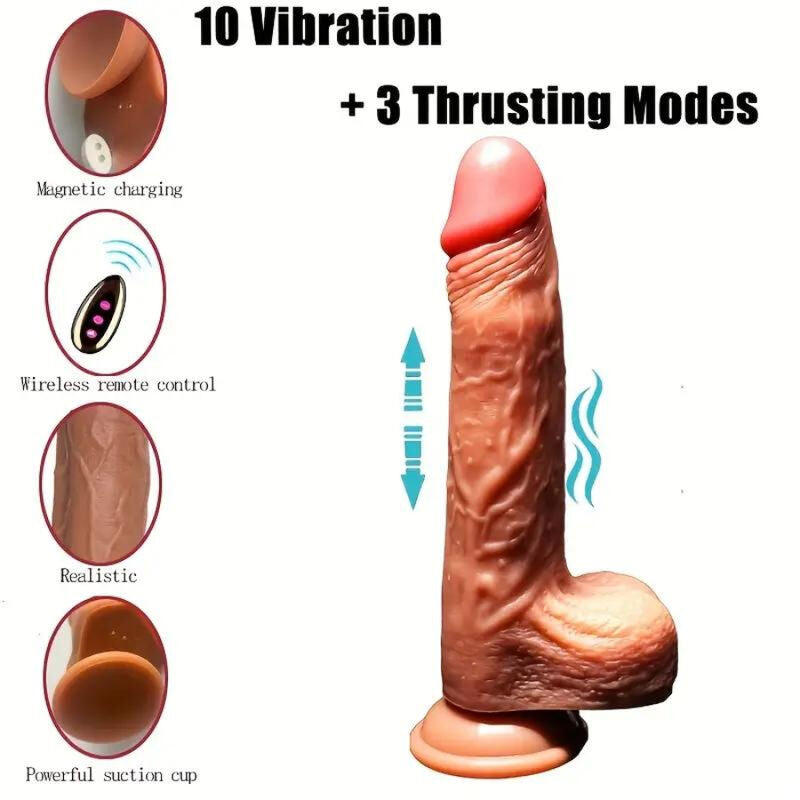 ARMONY - DILDO REALISTA VIBRADOR & THRUSTING CONTROLO REMOTO 22.5 CM