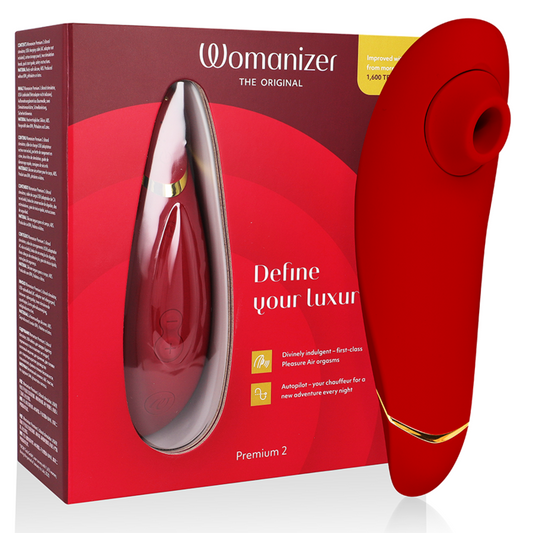 WOMANIZER - PREMIUM 2 ESTIMULADOR DE CLÍTORIS BORDÔ