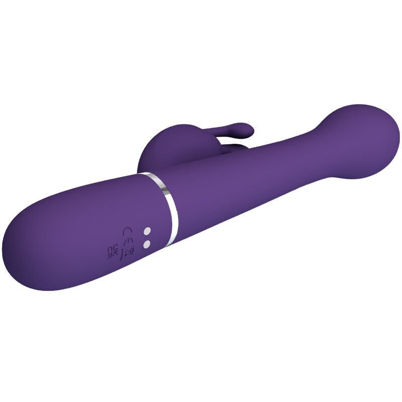 PRETTY LOVE - DEJON RABBIT 3 IN 1 MULTIFUNCTION VIBRATOR PURPLE