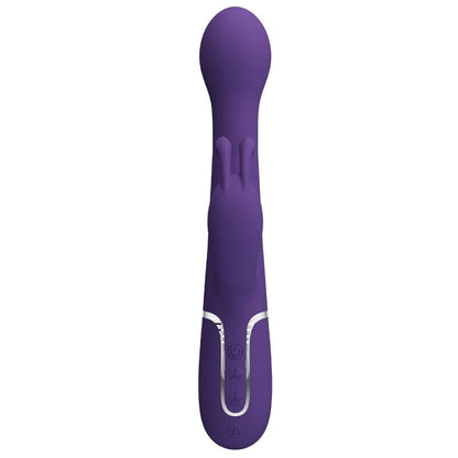 PRETTY LOVE - DEJON RABBIT 3 IN 1 MULTIFUNCTION VIBRATOR PURPLE