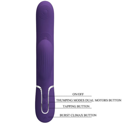 PRETTY LOVE - PERLITA 3-IN-1 MULTIFUNCTION G-SPOT VIBRATOR, PURPLE