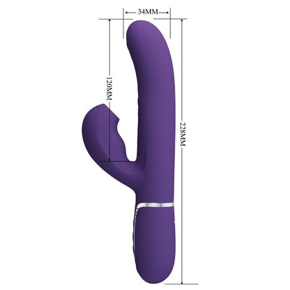 PRETTY LOVE - PERLITA 3-IN-1 MULTIFUNCTION G-SPOT VIBRATOR, PURPLE