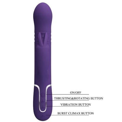 PRETTY LOVE - COALE RABBIT 4 IN 1 VIBRATOR PURPLE