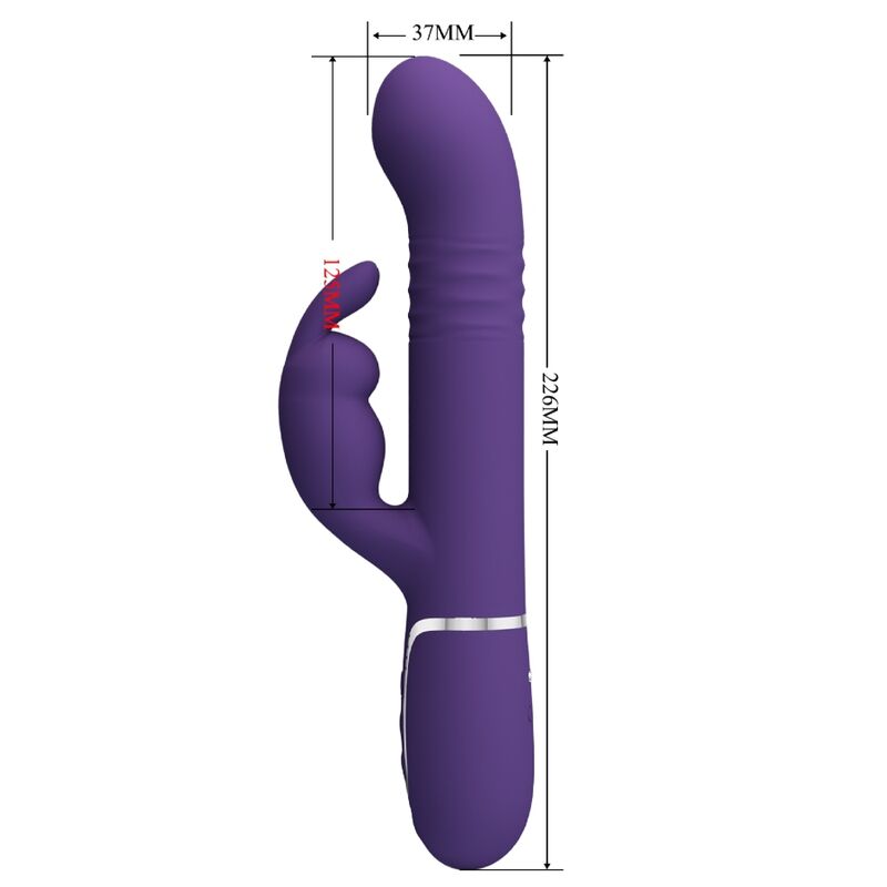 PRETTY LOVE - COALE RABBIT 4 IN 1 VIBRATOR PURPLE